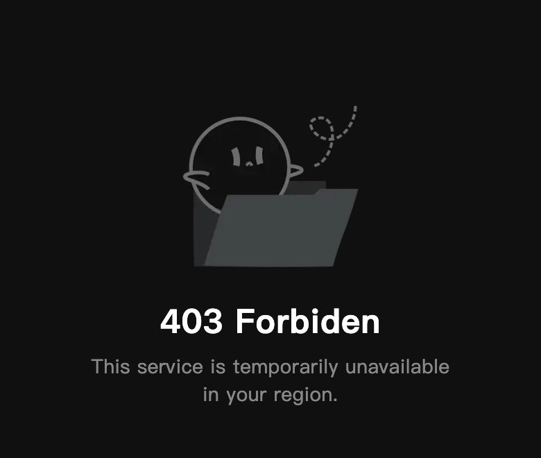 polybuzz.ai opened in a phone browser from Delhi, India, on 18 October 2026, showing the PolyBuzz ghost mascot peeking out of a folder above the words 403 Forbiden and This service is temporarily unavailable in your region